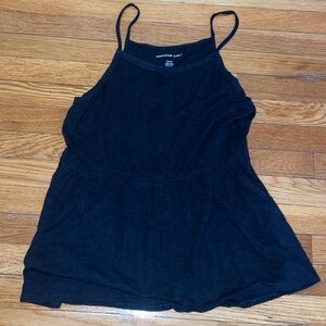 American Eagle black racerback top M